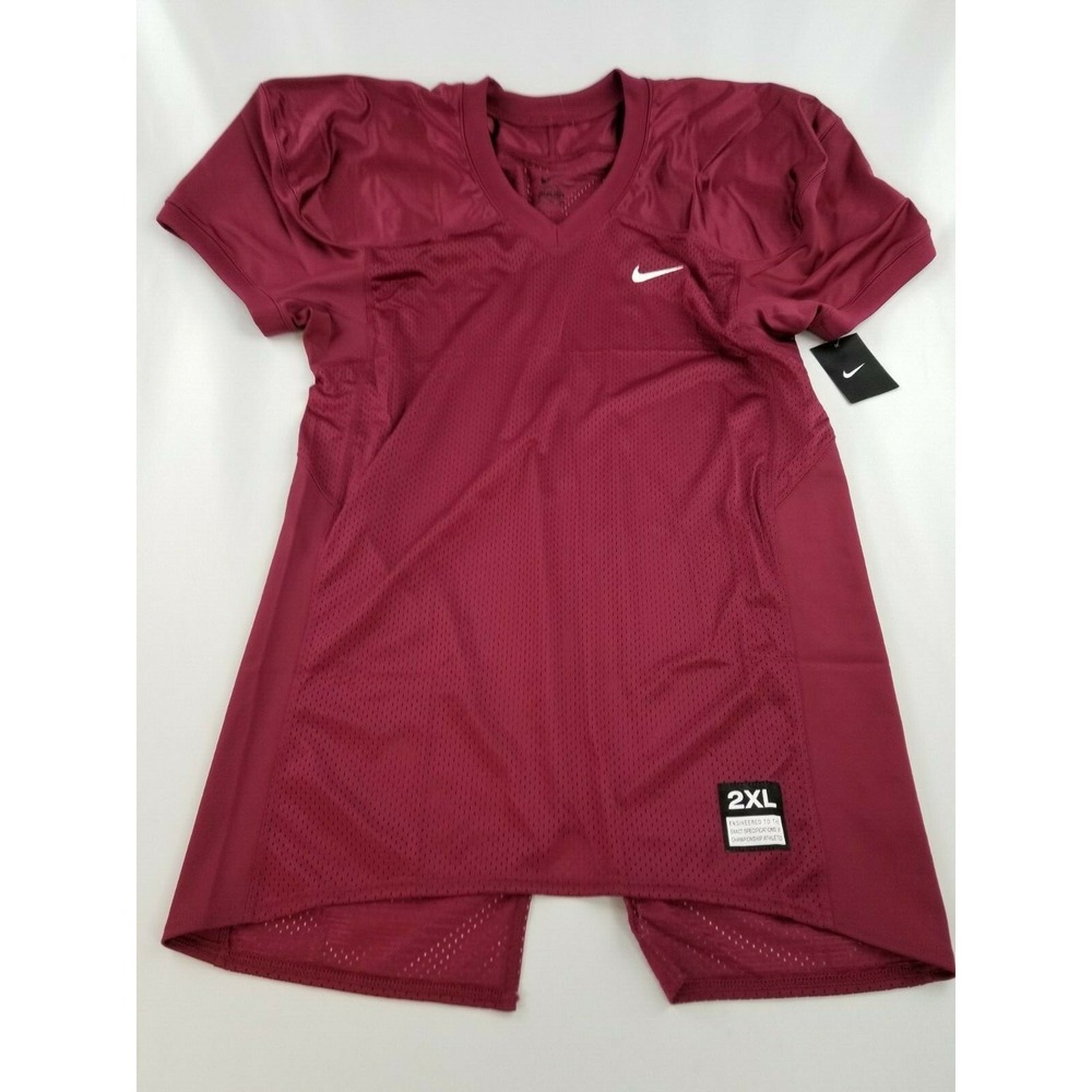 Nike men jersey shirt football top 535703 610 burgundy 2XL MSRP $55